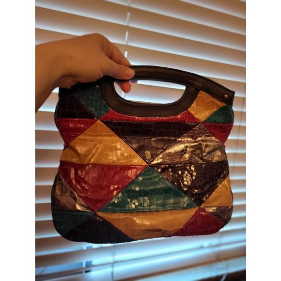 Vintage magnetic closure block Nine West purse - Picture 1 of 2